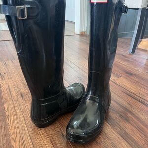 Hunter Black Rain Boots
